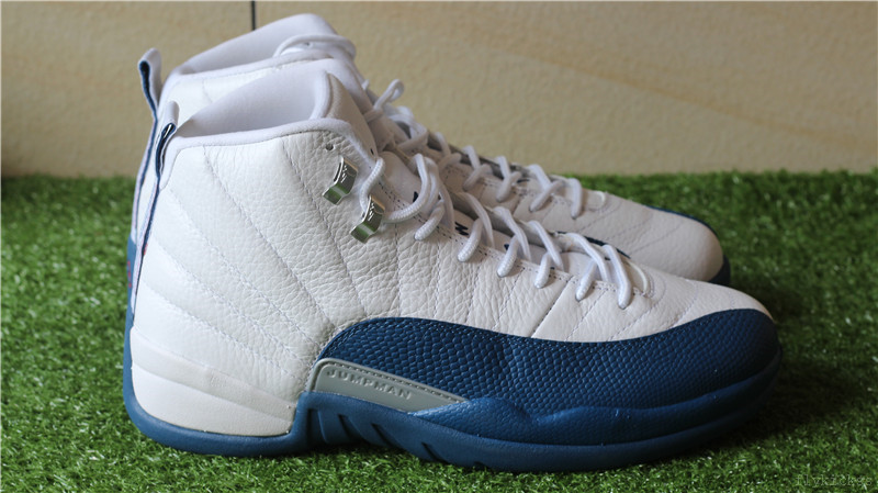 Authenitc Air Jordan 12 Retro White French Blue